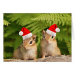 Santa Baby Chipmunks Card
