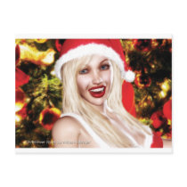 Santa Baby Christmas Glow postcard