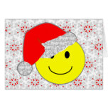 'santa baby' SMILEY FACE CHRISTMAS CARD