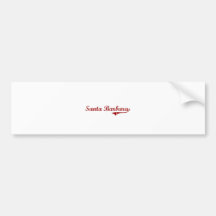 Santa Barbara California Classic Design Bumper Stickers