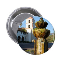 Santa Barbara Mission Fountain Pins