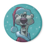 Santa Bear Magnet
