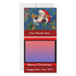 SANTA  BUGLER / CHRISTMAS NIGHT PICTURE CARD