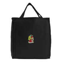 Santa embroidered bags