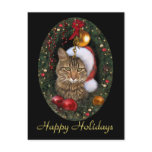 Santa Cat postcards