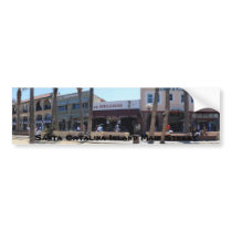 Santa Catalina Main Street Panoramic Bumper Sticker