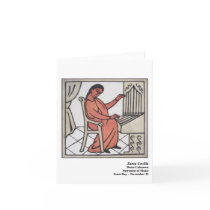 Santa Cecilia Santo Card