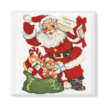 Santa & Christmas Cheer Vintage Magnet