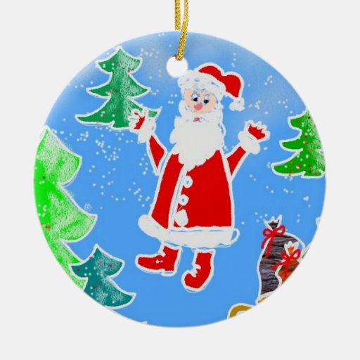 Santa Christmas Ornament