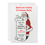 Santa Christmas Party Invitation