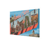 Santa Clara, Utah - Large Letter Scenes Stretched Canvas Print