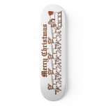 Santa Claus 8 Tiny Reindeer Gold Black White Comp skateboards