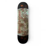 Santa Claus 8 Tiny Reindeer Gold Black White Moon skateboards