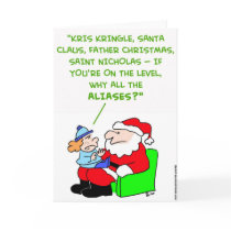 santa claus aliases card