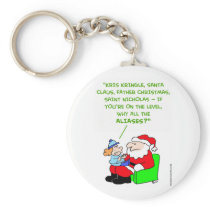santa claus aliases keychain