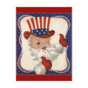 Santa Claus as Uncle Sam postcards