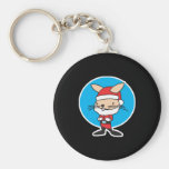 santa claus bunny rabbit keychain