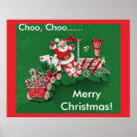 Santa Claus Candy Train posters