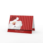 SANTA CLAUS Christmas Holiday Folded Card
