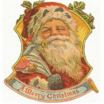SANTA CLAUS CHRISTMAS ORNAMENT photo sculptures