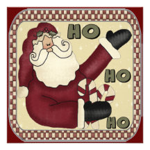 Santa Claus Christmas Party Invitations
