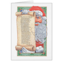 Santa Claus Christmas Poem Card