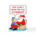 santa claus church cards