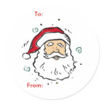 Santa Claus Gift Tags stickers