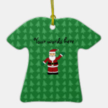 Santa claus gifts christmas ornament