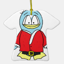 Santa Claus Gito the Penguin Ornaments