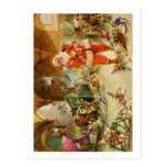 Santa Claus in the North Pole Reindeer Stables Postcards