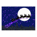Santa Claus is coming Gift Tag business cards
