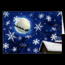 Santa Claus Is Coming To Town Card (Blank Inside) cards