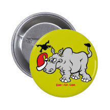 Santa Claus Meets a Rhino Buttons