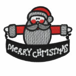 Santa Claus Merry Christmas embroidered mens shirt embroidered shirts