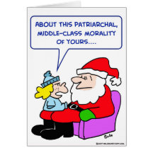 santa claus middle-class patriarchal morality card