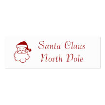 Santa Claus North Pole Business Card Templates
