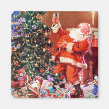 Santa Claus On the Night Before Christmas Refrigerator Magnet