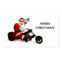 Santa Claus On Trike Business Cards