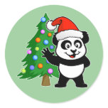 Santa Claus Panda stickers
