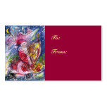 SANTA CLAUS PLAYING HARP IN THE MOONLIGHT business cards