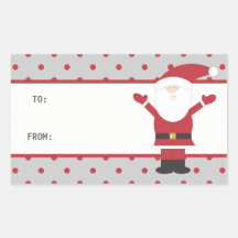 Santa Claus Polka Dots Sticker
