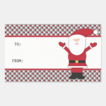 Santa Claus Polka Dots Sticker