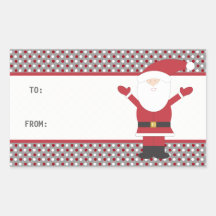 Santa Claus Polka Dots Sticker