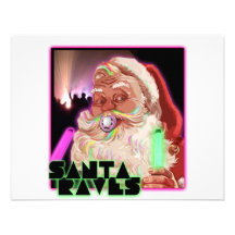 Santa Claus Rave shirt Custom Announcements