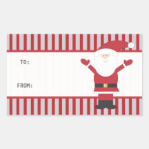 Santa Claus Stripes Sticker