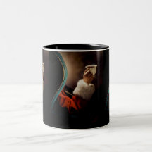 Santa Claus taking a break on Christmas Eve Coffee Mug