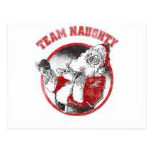 Santa Claus - Team Naughty Post Cards