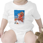 Santa Claus Up on the Rooftop Tshirt