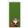 Santa Claus waving Custom Rack Card